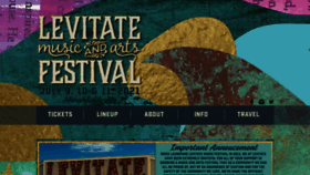 What Levitatemusicfestival.com website looked like in 2020 (3 years ago)