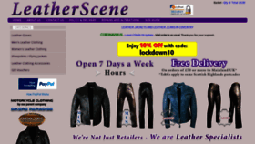 What Leatherscene.co.uk website looked like in 2020 (3 years ago)