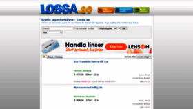 What Lossa.se website looked like in 2020 (3 years ago)