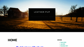 What Leatherpup.me website looked like in 2020 (4 years ago)