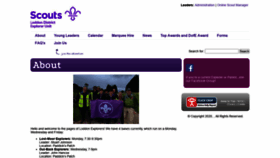 What Loddonexplorers.co.uk website looked like in 2020 (3 years ago)