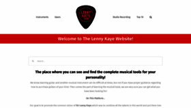 What Lennykaye.com website looked like in 2020 (4 years ago)