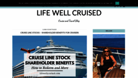 What Lifewellcruised.com website looked like in 2020 (4 years ago)