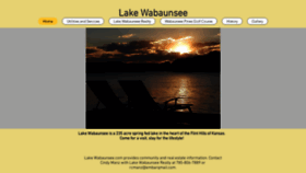 What Lakewabaunsee.com website looked like in 2020 (3 years ago)