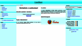 What Lexikon.fazekas.hu website looked like in 2020 (4 years ago)