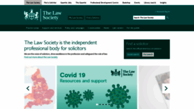 What Lawsociety.org.uk website looked like in 2020 (3 years ago)