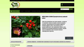 What Larixogrody.pl website looked like in 2020 (3 years ago)