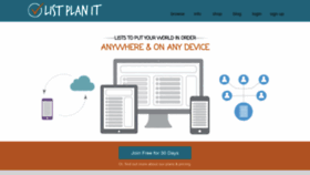 What Listplanit.com website looked like in 2020 (3 years ago)