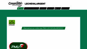 What Lechevalargent.cmonsite.fr website looked like in 2020 (3 years ago)