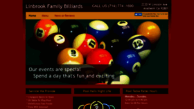 What Linbrookfamilybilliards.com website looked like in 2020 (4 years ago)