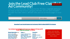 What Leadclub.net website looked like in 2020 (3 years ago)