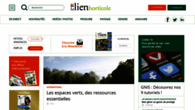 What Lienhorticole.fr website looked like in 2020 (3 years ago)