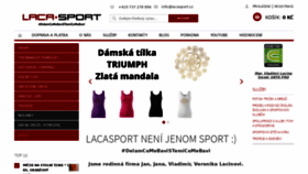 What Lacasport.cz website looked like in 2020 (3 years ago)