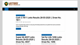 What Lotteryresultonline.com website looked like in 2020 (3 years ago)