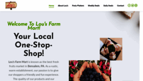 What Lousfarmmart.com website looked like in 2020 (3 years ago)