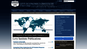 What Levyinstitute.org website looked like in 2020 (5 years ago)