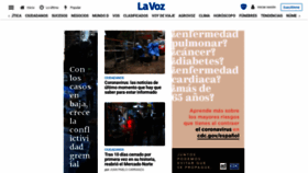 What Lavoz.com.ar website looked like in 2020 (3 years ago)