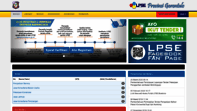 What Lpse.gorontaloprov.go.id website looked like in 2020 (3 years ago)