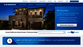 What Lennar.com website looked like in 2020 (3 years ago)