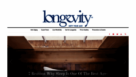 What Longevitylive.com website looked like in 2020 (3 years ago)