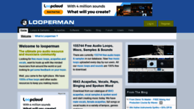 What Looperman.com website looked like in 2020 (3 years ago)