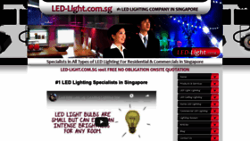 What Led-light.com.sg website looked like in 2020 (3 years ago)