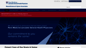 What Lancasterneuroscience.com website looked like in 2020 (3 years ago)