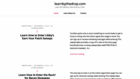 What Learnbythedrop.com website looked like in 2020 (3 years ago)