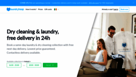 What Laundryheap.ie website looked like in 2020 (3 years ago)