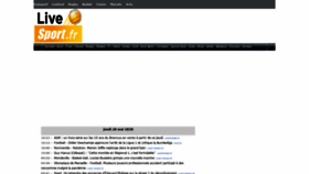 What Livesport.fr website looked like in 2020 (5 years ago)