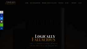 What Logicallyfallacious.com website looked like in 2020 (3 years ago)
