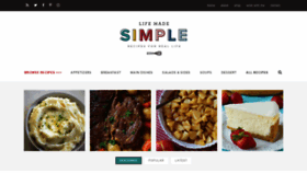 What Lifemadesimplebakes.com website looked like in 2020 (3 years ago)