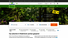 What Landal.nl website looked like in 2020 (3 years ago)