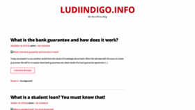 What Ludiindigo.info website looked like in 2020 (3 years ago)