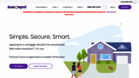 What Loandepot.com website looked like in 2020 (3 years ago)