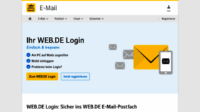 What Log-in-web.de website looked like in 2020 (3 years ago)