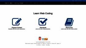 What Learnwebcoding.com website looked like in 2020 (3 years ago)