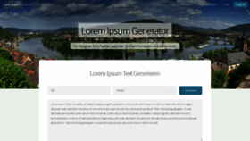 What Loremipsum.de website looked like in 2020 (3 years ago)