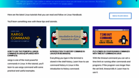 What Linuxhandbook.com website looked like in 2020 (3 years ago)