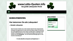 What Lotto-quoten.info website looked like in 2020 (3 years ago)