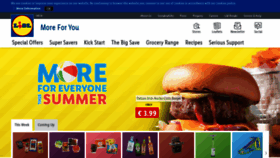 What Lidl.ie website looked like in 2020 (3 years ago)