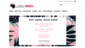 What Ladymoss.com website looked like in 2020 (3 years ago)
