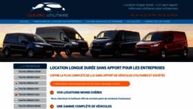 What Leasing-utilitaire.com website looked like in 2020 (4 years ago)