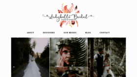 What Ladybellebridal.com website looked like in 2020 (3 years ago)
