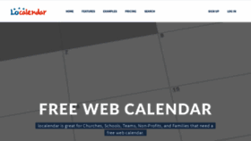 What Localendar.com website looked like in 2020 (3 years ago)