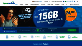 What Lycamobile.de website looked like in 2020 (3 years ago)