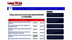 What Latesttnjob.com website looked like in 2020 (3 years ago)