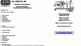 What Leonelectric.com website looked like in 2020 (3 years ago)