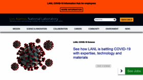What Lanl.gov website looked like in 2020 (3 years ago)