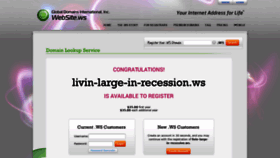 What Livin-large-in-recession.ws website looked like in 2020 (3 years ago)